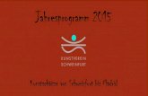 Jahresprogramm 2015 des Kunstverein Schweinfurt