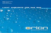 Orion - Katalog Nr. 291b - Licht Ambiente für das Bad