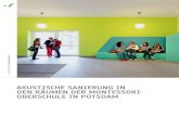 Akustische Sanierung in den Räumen der Montessori-Oberschule in Potsdam