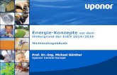 Uponor energiekonzepte zur enev 2014 2016 prof dr ing michael guenther nov 2015