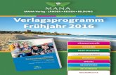 MANA-Verlag Verlagsprogramm 2016