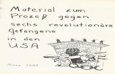Material Zum ProzeB Gegen Sechs Revolutionare Gefangene in Den USA, May 1989