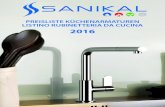 Sanikal: Küchenarmaturen Preisliste listino rubinetteria 2016