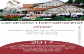 2016 preise arrangements hotel landhotel heimathenhof Preisliste