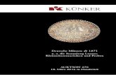 Künker Auktion 276: Deutsche Münzen ab 1871, u. a. die Sammlung Lorenz: Kleinmünzenraritäten, Proben