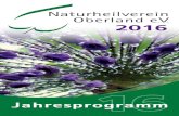 Naturheilverein Oberland e.V. Jahresprogramm 2016