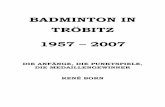Badminton in Tröbitz 1957-2007 by René Born