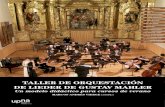 TALLER DE ORQUESTACIÓN DE LIEDER DE GUSTAV MAHLER