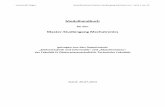 Modulhandbuch Master-Studiengang Mechatronics