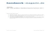 Tabelle Die 1000 größten Handwerksunternehmen 2011 - F.EE GmbH