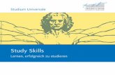 Broschüre Study Skills