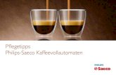 Pflegetipps Philips-Saeco Kaffeevollautomaten