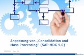Anpassung von "Consolidation und Mass Processing" (SAP MDG 9.0)