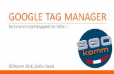 Google Tag Manager, SEOkomm 2016
