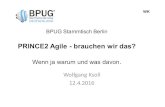 PRINCE2 Agile - brauchen wir das?