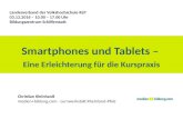 Smartphones und Tablets - eine Erleichterung für die Kurspraxis
