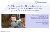 Neugeborenen-Screening auf Mukoviszidose in Deutschland