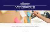 SCRUM in der Anwendung – Rollen im SCRUM Projekt