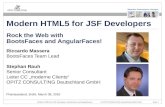 Modern HTML5 for JSF Developers: BootsFaces and AngularFaces