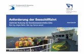 Anforderung der Seeschifffahrt - Optimale Nutzung der Bundeswasserstraße Elbe