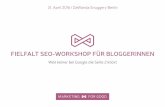 Fielfalt SEO Workshop für Bloggerinnen