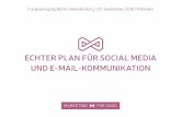 Social Media und E-Mail-Marketing Redaktionsplanung für NGOs