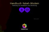 Installationshandbuch Kabel-Modem