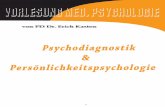 Psychodiagnostik & Persönlichkeitspsychologie