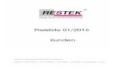 RESTEK Preisliste 01 2016