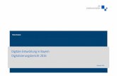 Digitale Entwicklung in Bayern - Digitalisierungsbericht 2016