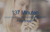 TWT Zahl des Tages: 137 Minuten nutzen Deutsche ihr Smartphone täglich als First Screen