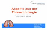 Aspekte aus der Thoraxchirurgie