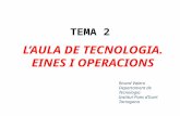 Tema 2 aula tecnologia, eines i operacions