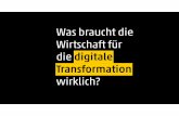 TRANSFORMATIONSWERK REPORT 2016 - Studie zur digitalen Transformation der Wirtschaft