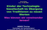 Vortrag von Mag. Thomas Weber im Rahmen der Internationalen Konferenz "Das Kind liest..." in 2008 in Lviv: Kinder der Technologie-Gesellschaft im Übergang von Traditionen zu neuen
