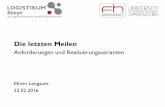 etailment WIEN 2016 – Efrem Lengauer – Logistikum Steyr – Die letzten Meilen