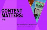 Content Matters: Das richtige Timing ist alles