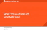WordPress auf Deutsch – Der aktuelle Stand.