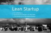 The Lean Startup -  Entwicklung innovativer Gesch¤ftsmodelle