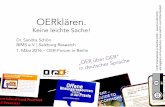 OERklären - OER über OER - Beispiele in deutscher Sprache