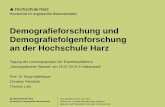 Forschungsschwerpunkt Demografiefolgen an der Hochschule Harz