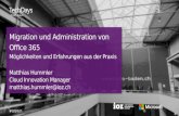 TechDays 2016 Migration und Administration von Office 365