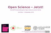Open Science - Jetzt
