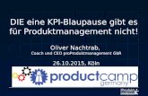 KPI für Produktmanagement - die Blaupause gibt es nicht - ProductCamp