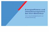Energieeffizienz und Umweltmanagement bei AXA Winterthur