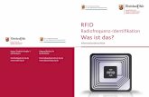 Radiofrequenz-Identifikation (RFID)