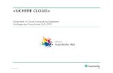 Sichere Cloud: Sicherheit in Cloud-Computing-Systemen (Umfrage des Fraunhofer IAO, 2011)