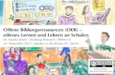 Offene Bildungsressourcen (OER) – offenes Lernen und Lehren an Schulen