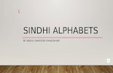 Sindhi alphabeits 1