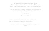 Chemische Speicherung und Transformation thermischer Energie ...
